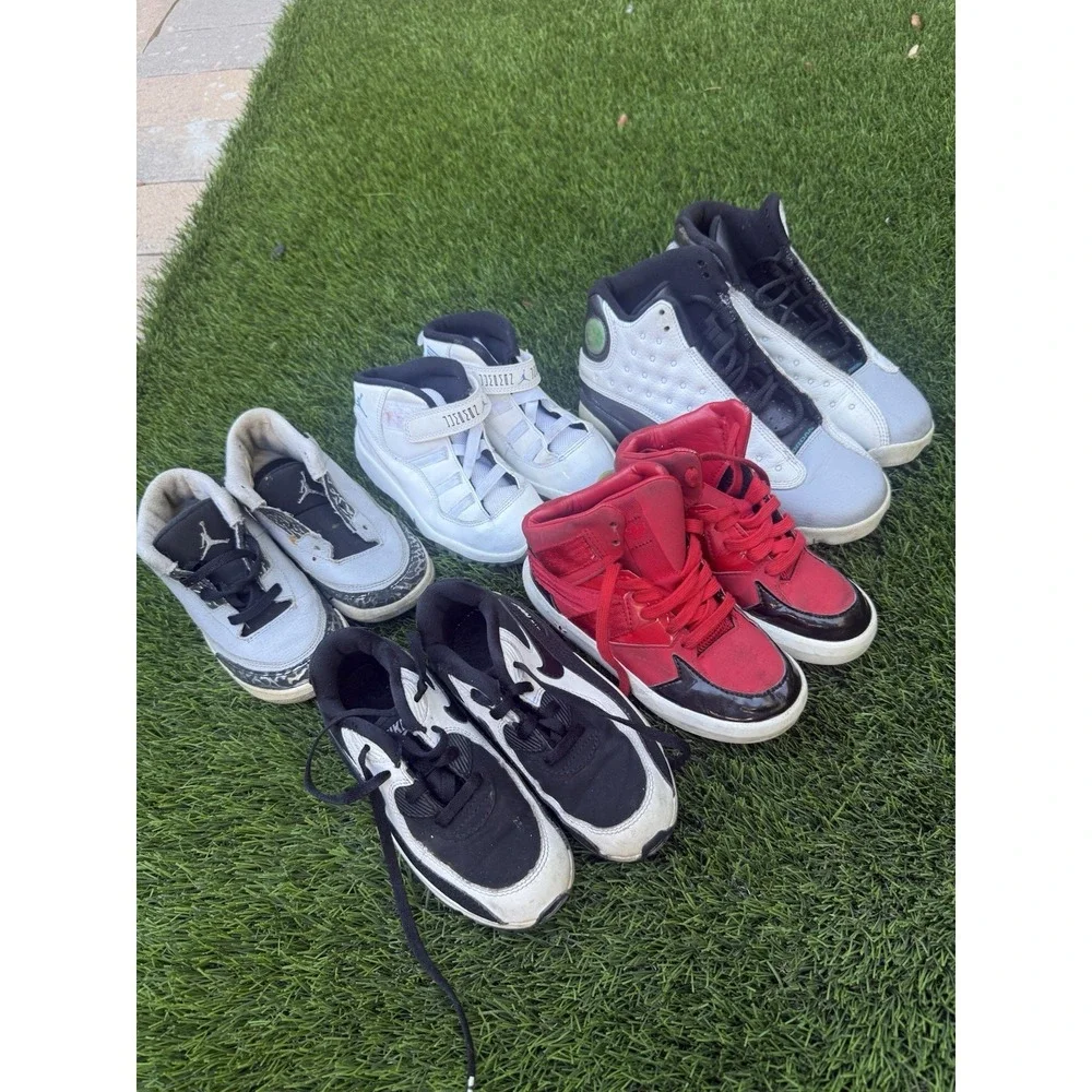 5 Pairs Nike / Jordan Kids Shoes Lot – Size 4Y & 10C – $50 for All